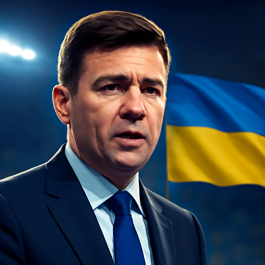 AI-generated editorial illustration for: PM pledges continued support for Ukraine ahead of Zelensky visit