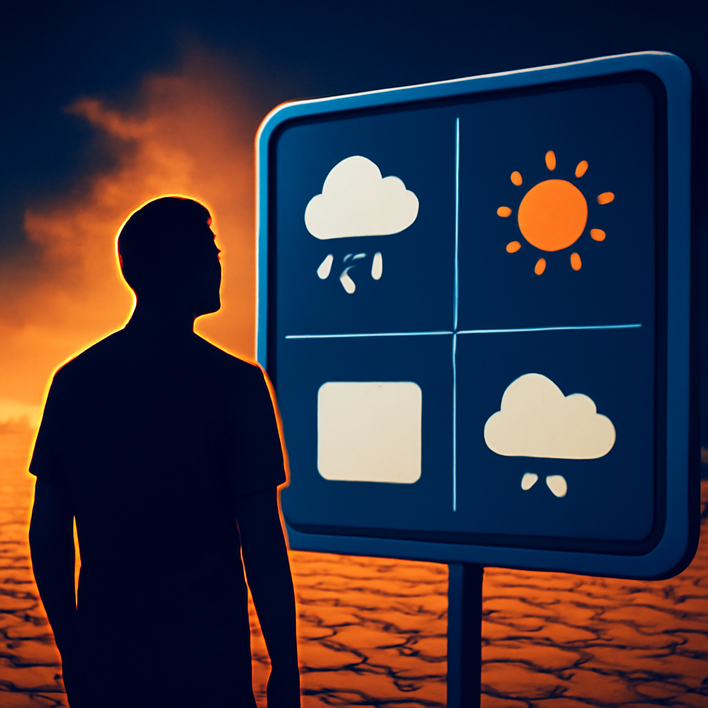 AI-generated editorial illustration for: UK's most parched regions miss chance for rain ahead of next heatwave