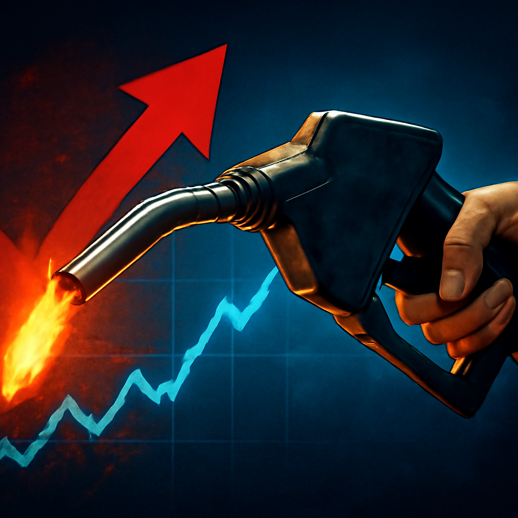 AI-generated editorial illustration for: 'I fear for wee families' - home heating oil jumps £100 in three weeks
