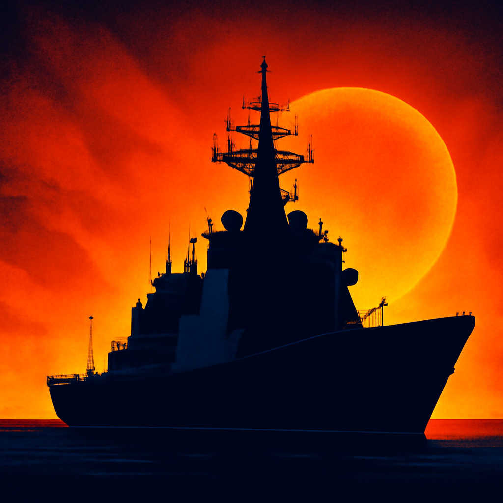 AI-generated editorial illustration for: EE. UU. pausa ataques contra Irán por segunda noche consecutiva