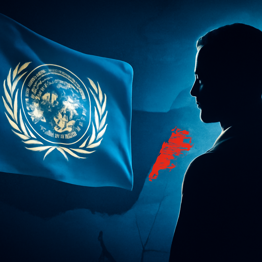 AI-generated editorial illustration for: UN-Menschenrechtskommissar fordert Abzug Israels aus Libanon
