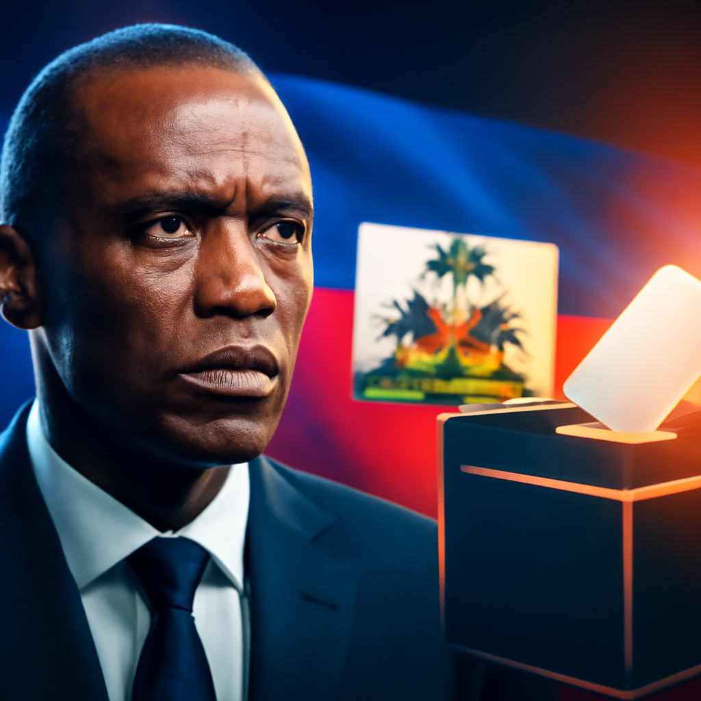 AI-generated editorial illustration for: Haïti organisera des élections en fin d'année sous condition de sécurité