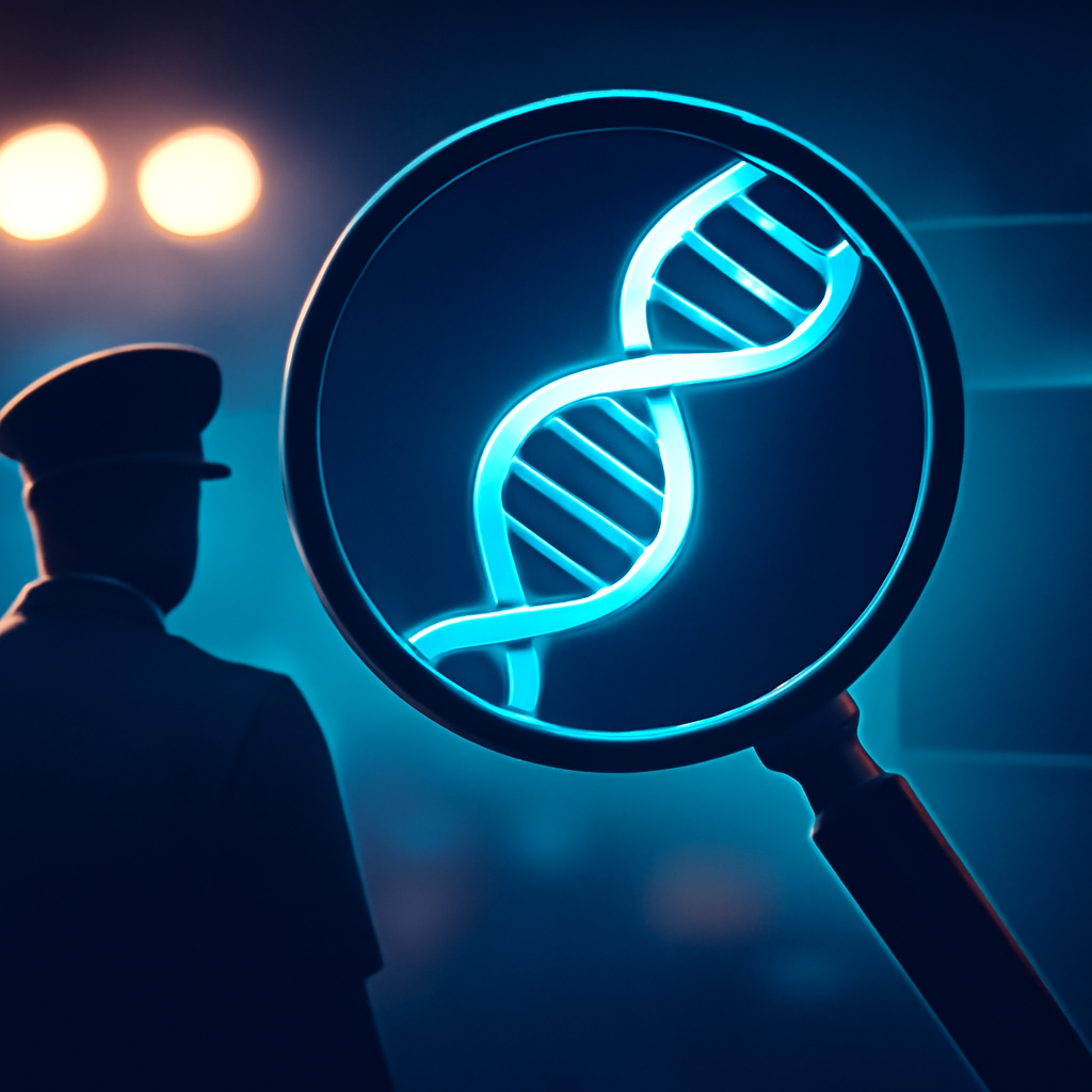 AI-generated editorial illustration for: Fresh DNA evidence in 'Echo Point Man' cold case