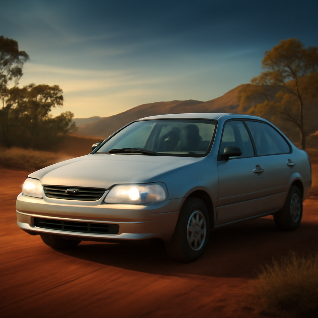 AI-generated editorial illustration for: Two-decade-old Toyota Corolla stuns Gibb River Road onlookers