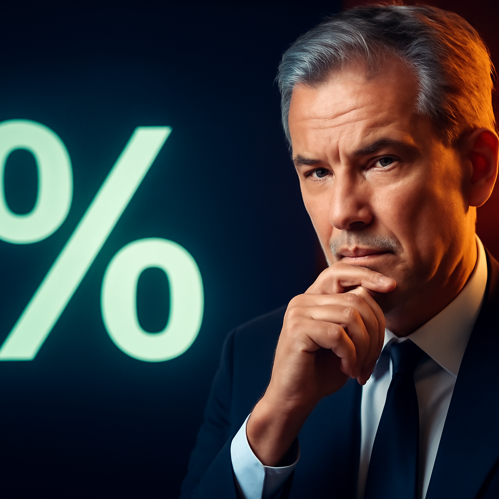 AI-generated editorial illustration for: News Wrap: Federal Reserve holds interest rates steady, but some vote for increase