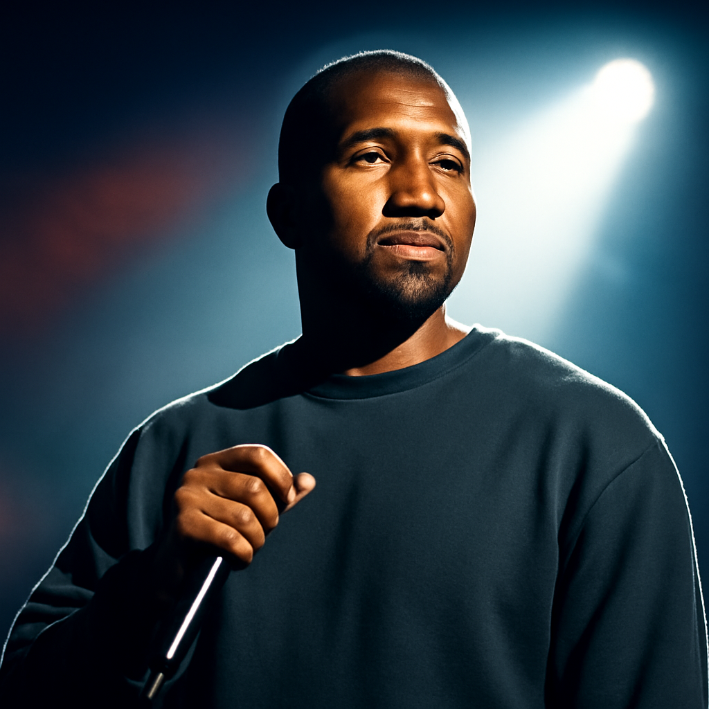 AI-generated editorial illustration for: Kanye West: esto podía haber sido un ‘reel’