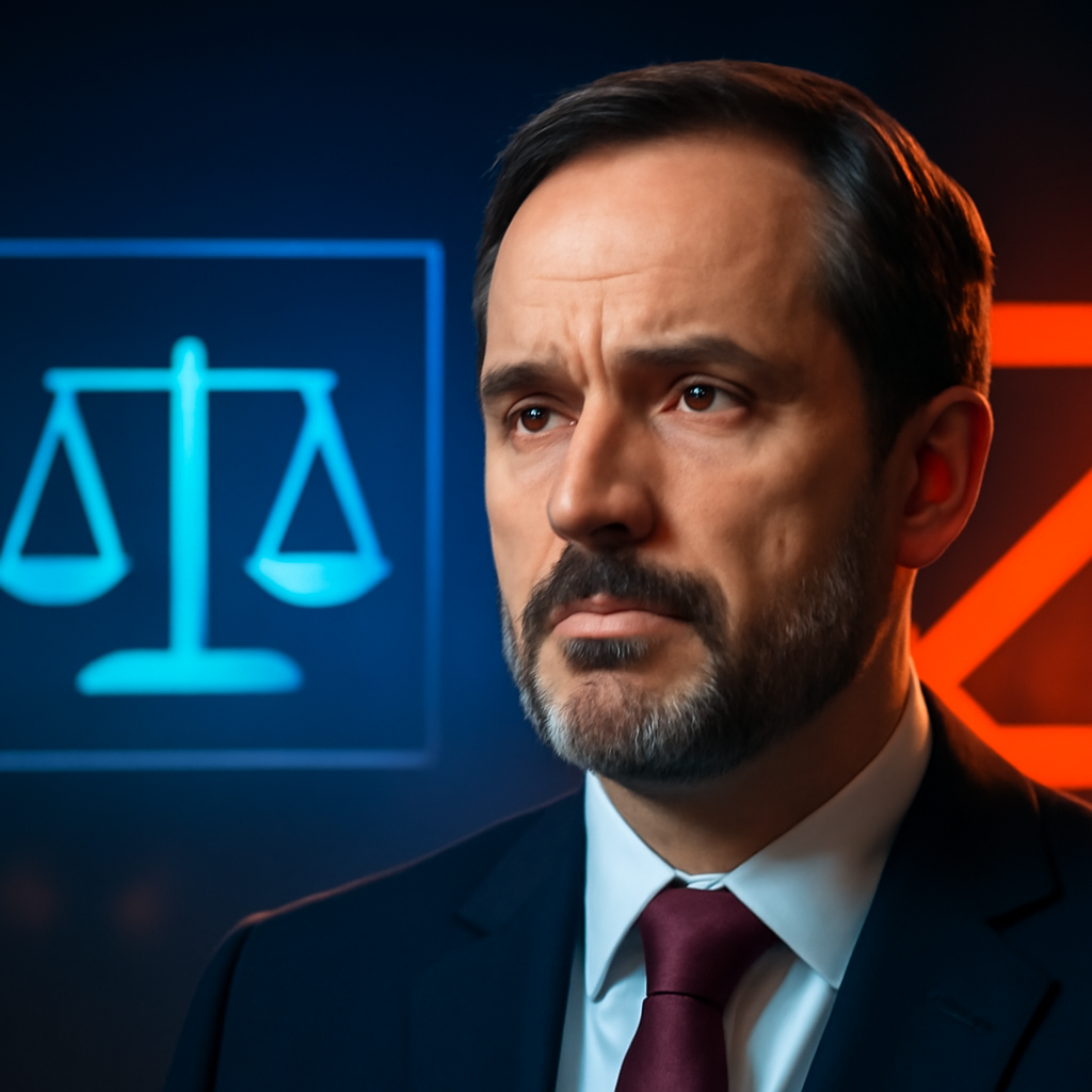 AI-generated editorial illustration for: Blanche's AG nomination on hold over opposition to DOJ's 'anti-weaponization fund'