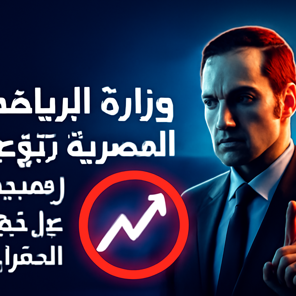 AI-generated editorial illustration for: وزارة الرياضة المصرية تتوعد بالقضاء على ظاهرة المراهنات