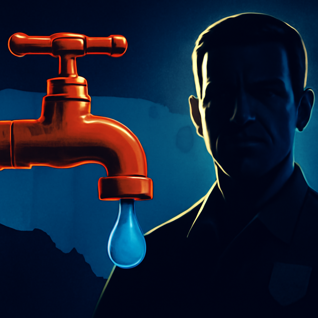 AI-generated editorial illustration for: Western states face more water cutbacks as Colorado River shrinks