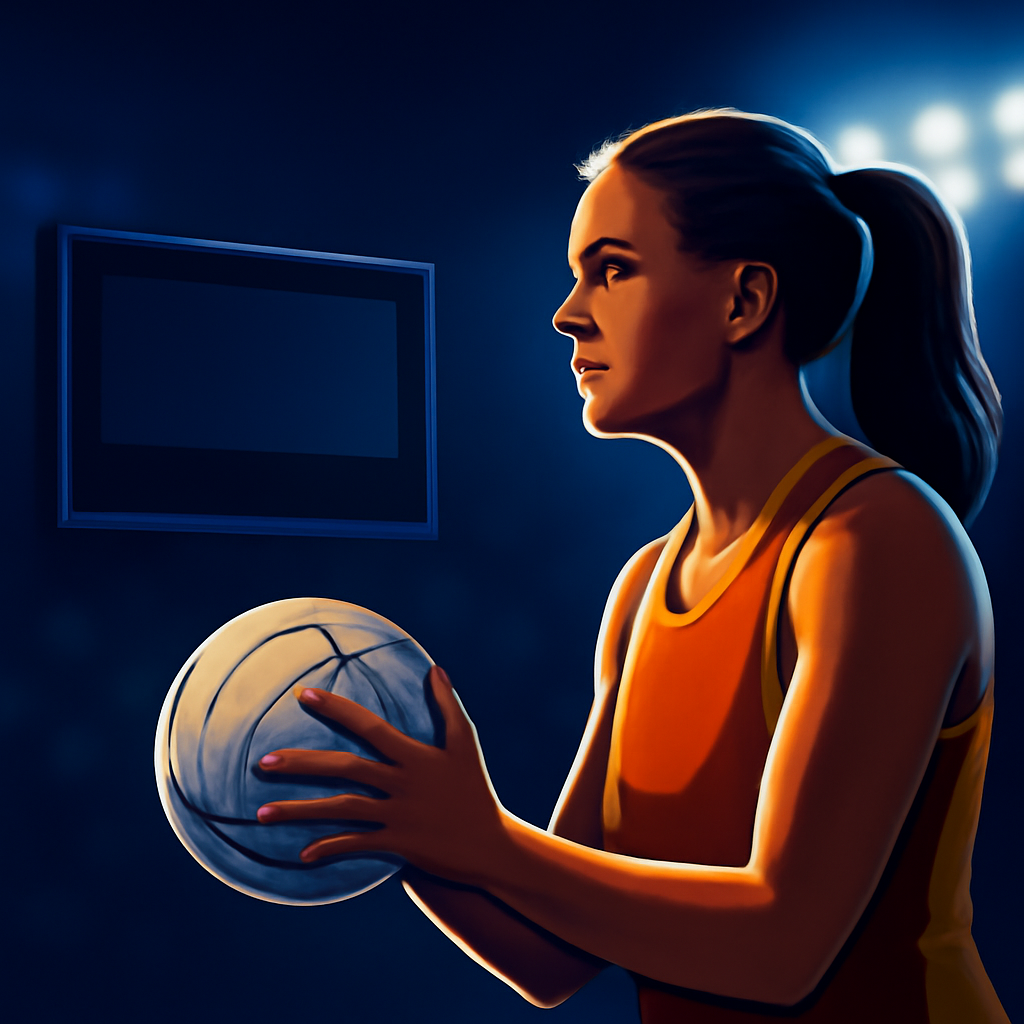 AI-generated editorial illustration for: Torquay netballers face decade wait for crucial facilities