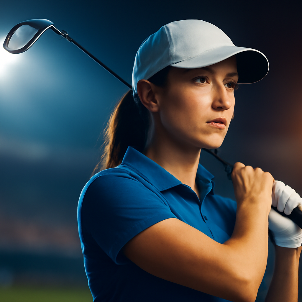 AI-generated editorial illustration for: The new wave of working women taking up golf