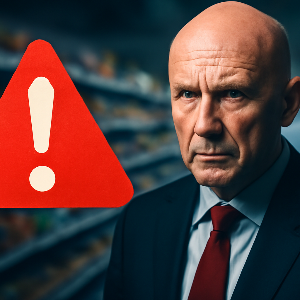 AI-generated editorial illustration for: The Papers: Chancellor 'warns' supermarkets and 'own goal'