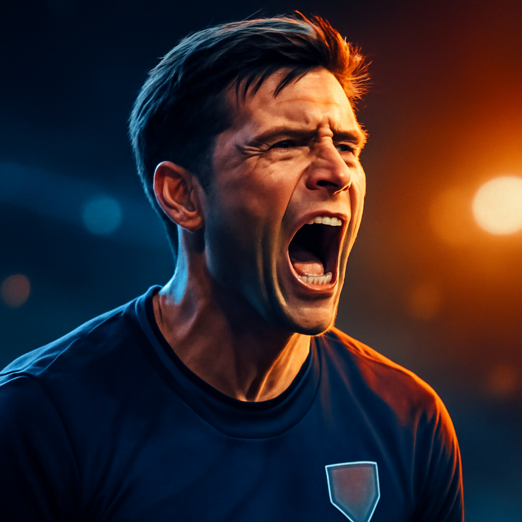 AI-generated editorial illustration for: Emotional Kerr delivers moment Glasgow 2026 has waited for