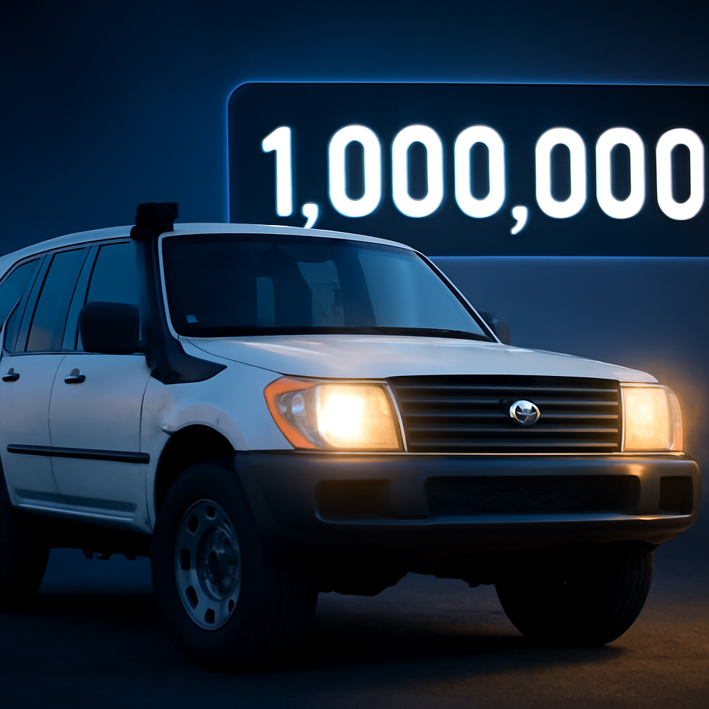 AI-generated editorial illustration for: Vehicle with 1 million kilometres on the clock hits the market