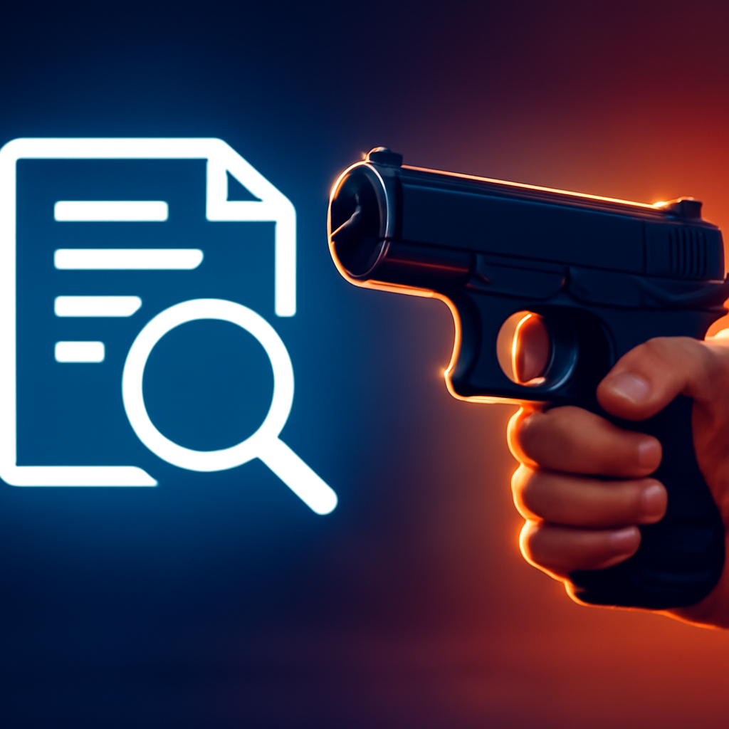 AI-generated editorial illustration for: Citizenship rule takes effect amid spike in Qld gun licence applications