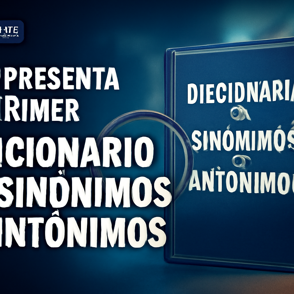 AI-generated editorial illustration for: Borrachera, papalina, chupeta: la RAE presenta su primer ‘Diccionario de sinónimos y antónimos’ en tres siglos de historia