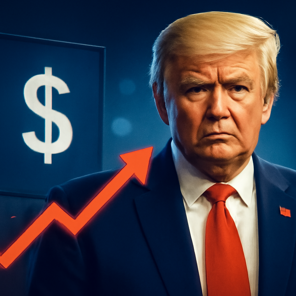 AI-generated editorial illustration for: Demokratische Bundesstaaten klagen gegen Trumps neue Zölle