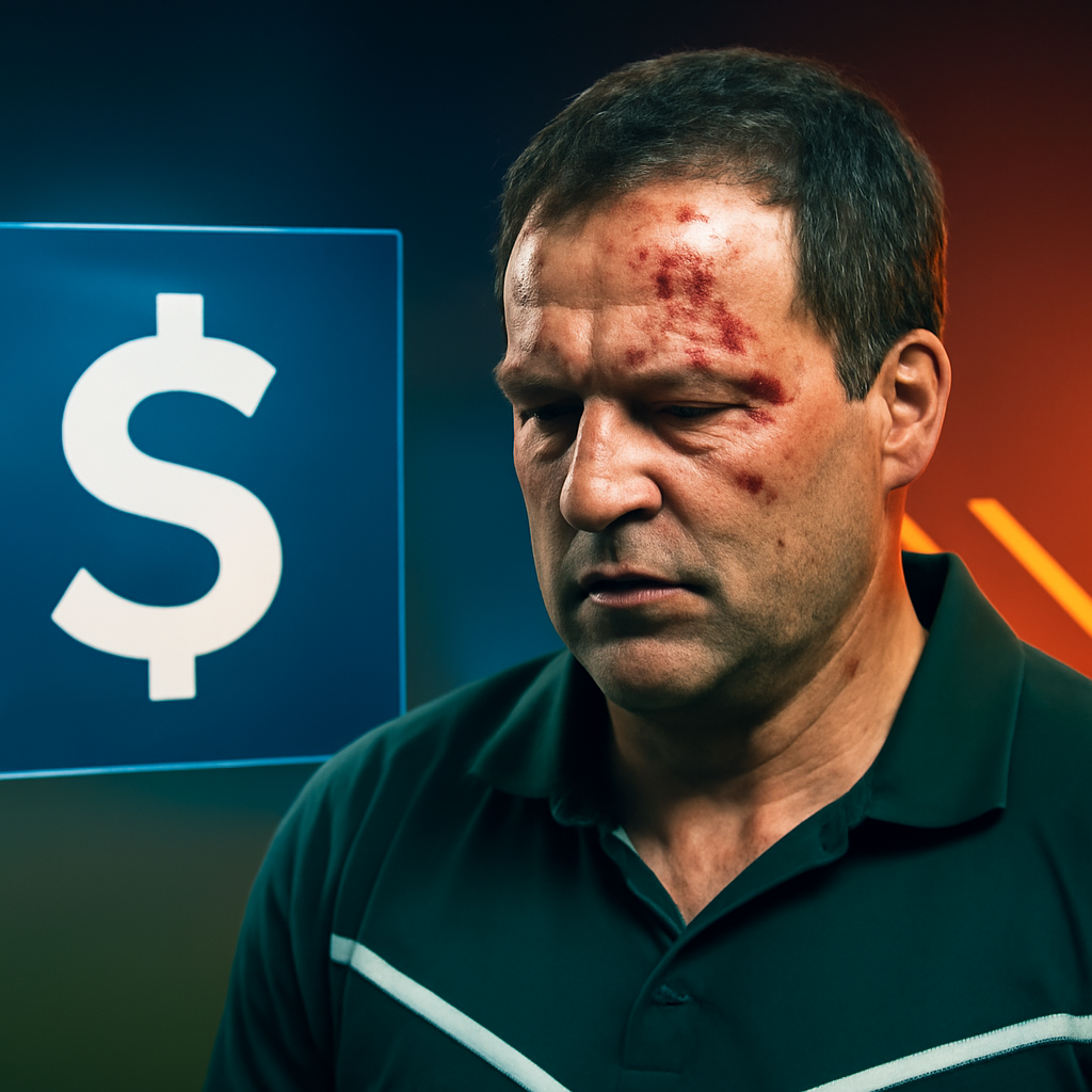 AI-generated editorial illustration for: Injured SA greyhound trainer ordered to return $40k in compensation