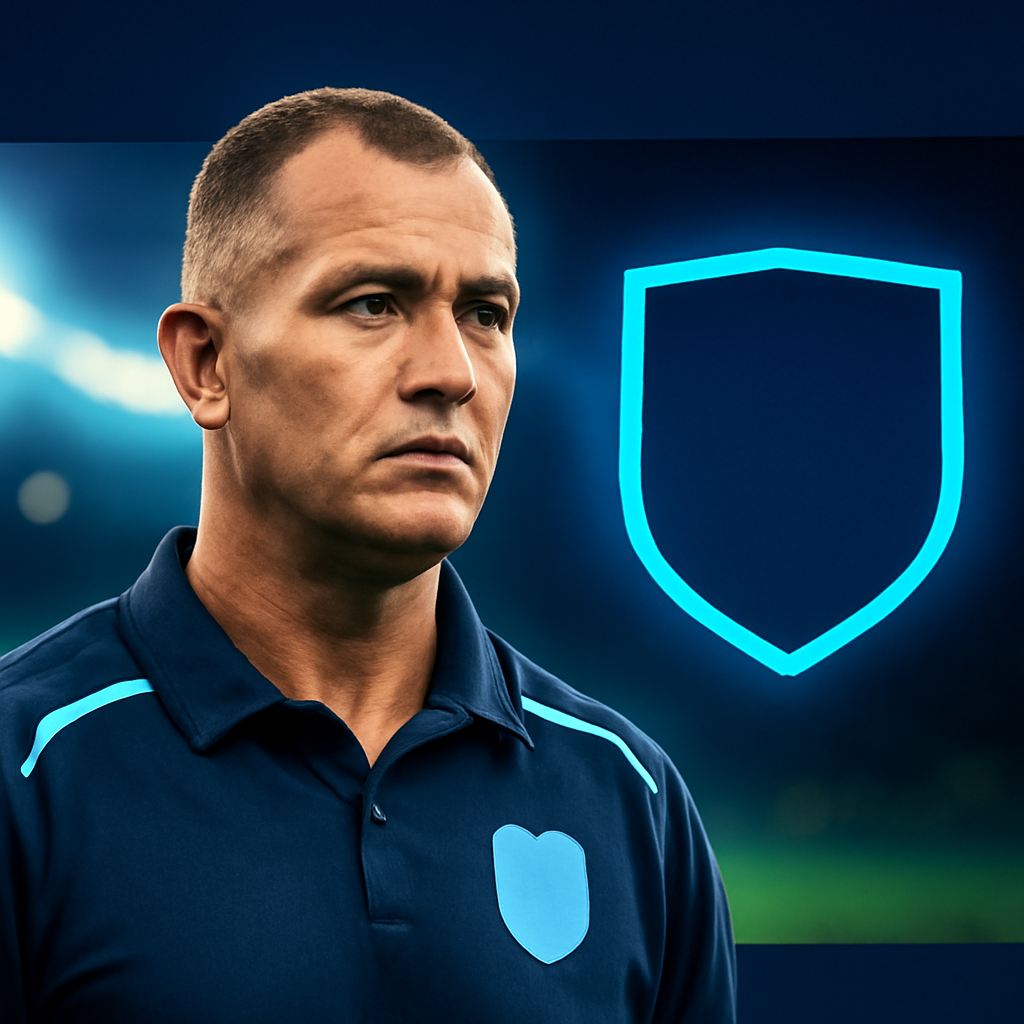 AI-generated editorial illustration for: Blues announce King as new Origin coach after Daley steps down