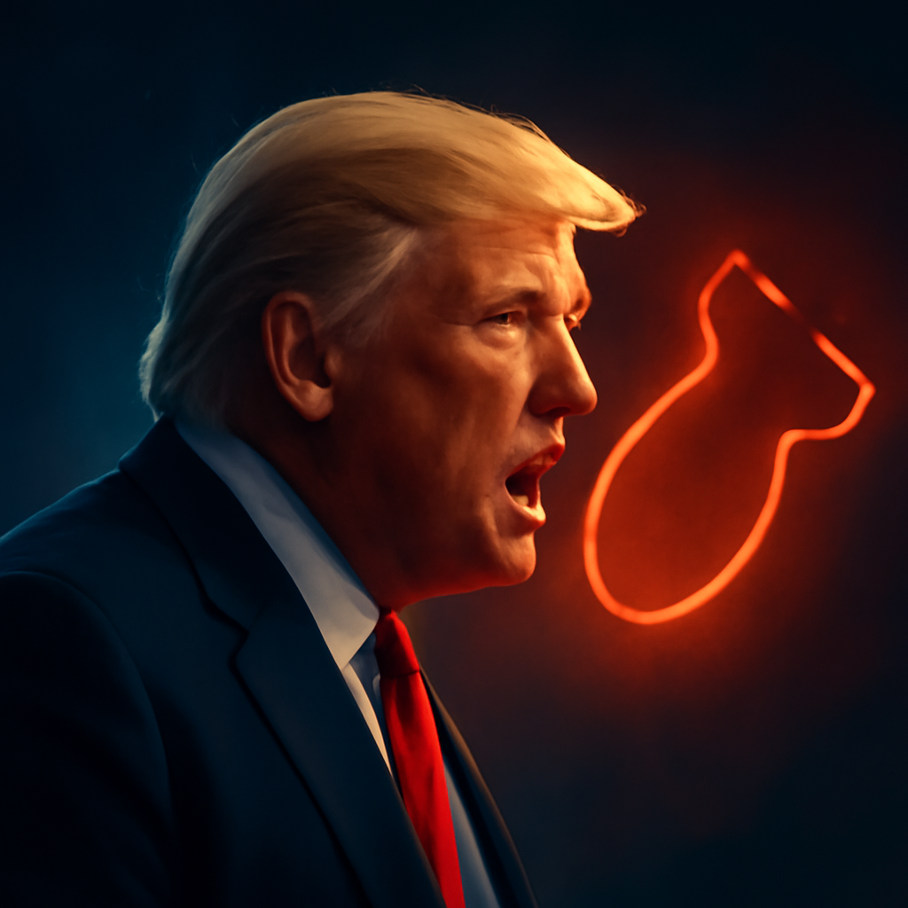 AI-generated editorial illustration for: Trump says new talks are Iran's 'last chance' to make deal 'before decapitation'