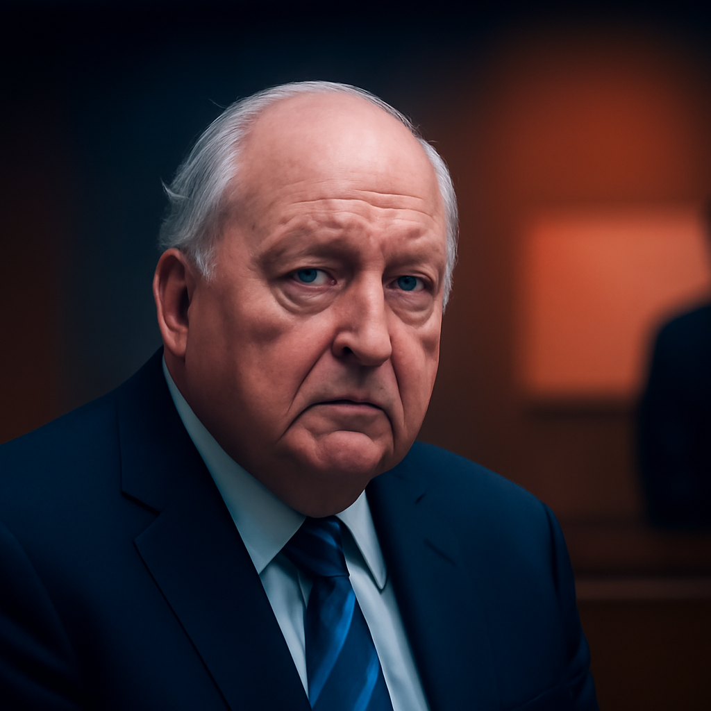 AI-generated editorial illustration for: Alan Jones trial live updates: former radio broadcaster in Sydney court for day two of indecent assault case – latest news