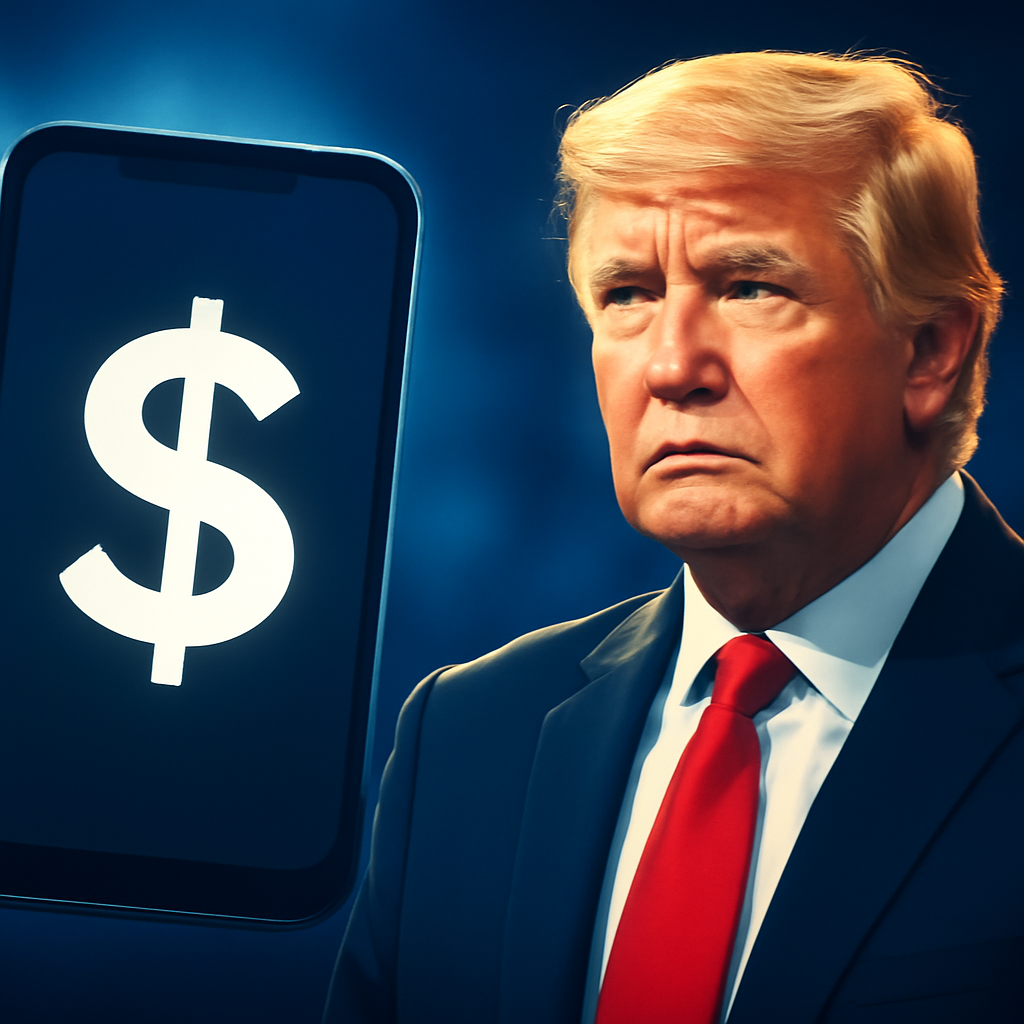 AI-generated editorial illustration for: Paid early access to Trump's posts raises insider trading questions