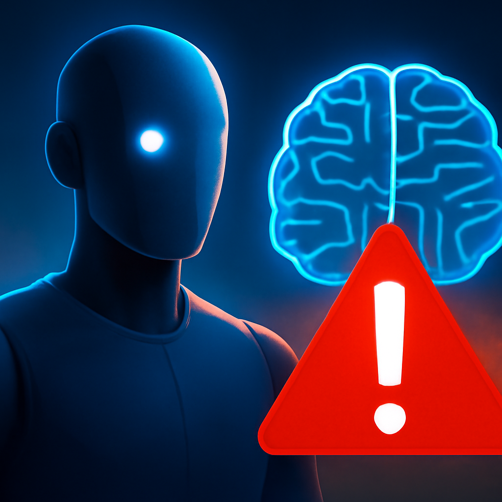 AI-generated editorial illustration for: AI used new levels of 'autonomy and deception' to trick people in safety test