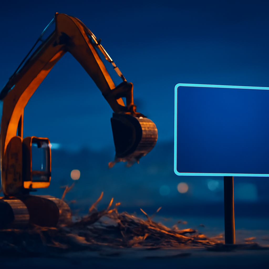 AI-generated editorial illustration for: Hobart wharf demolition paving way for new icebreaker berth