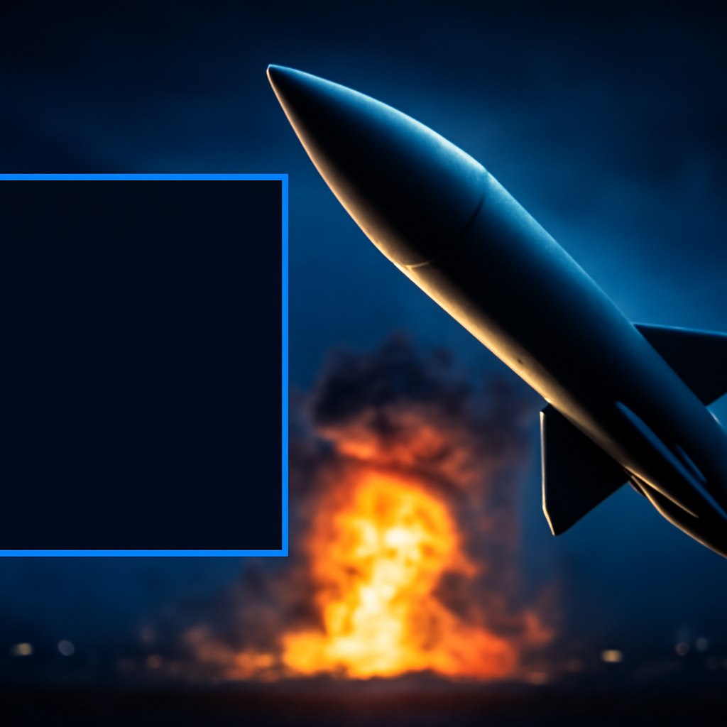 AI-generated editorial illustration for: Russian missile attacks on Kyiv expose weakness in Ukraine's air defense
