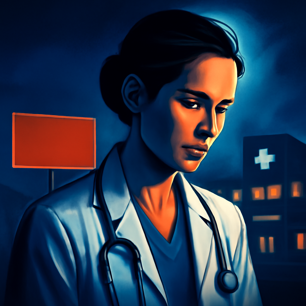 AI-generated editorial illustration for: Inquest into mother's death examines Albury Hospital transfer delays