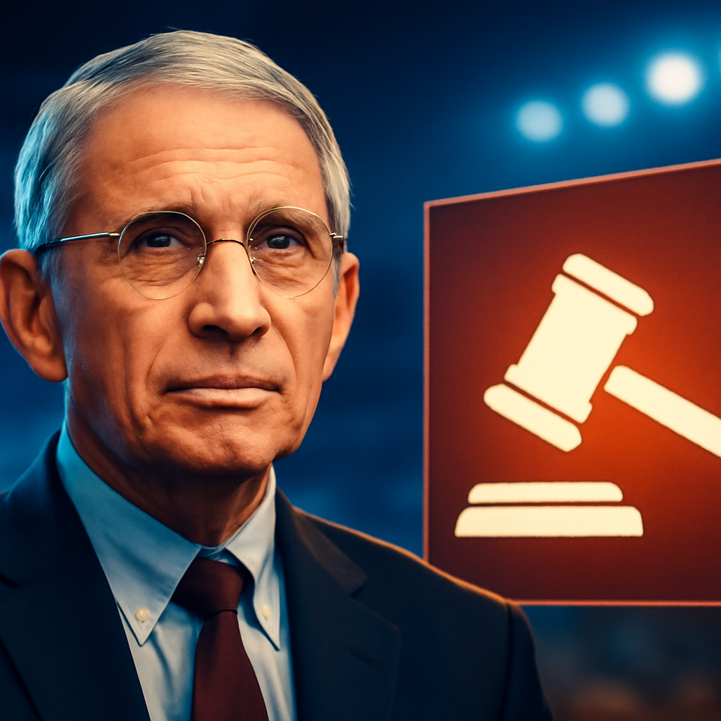 AI-generated editorial illustration for: News Wrap: Senate committee votes to hold Fauci in contempt of Congress