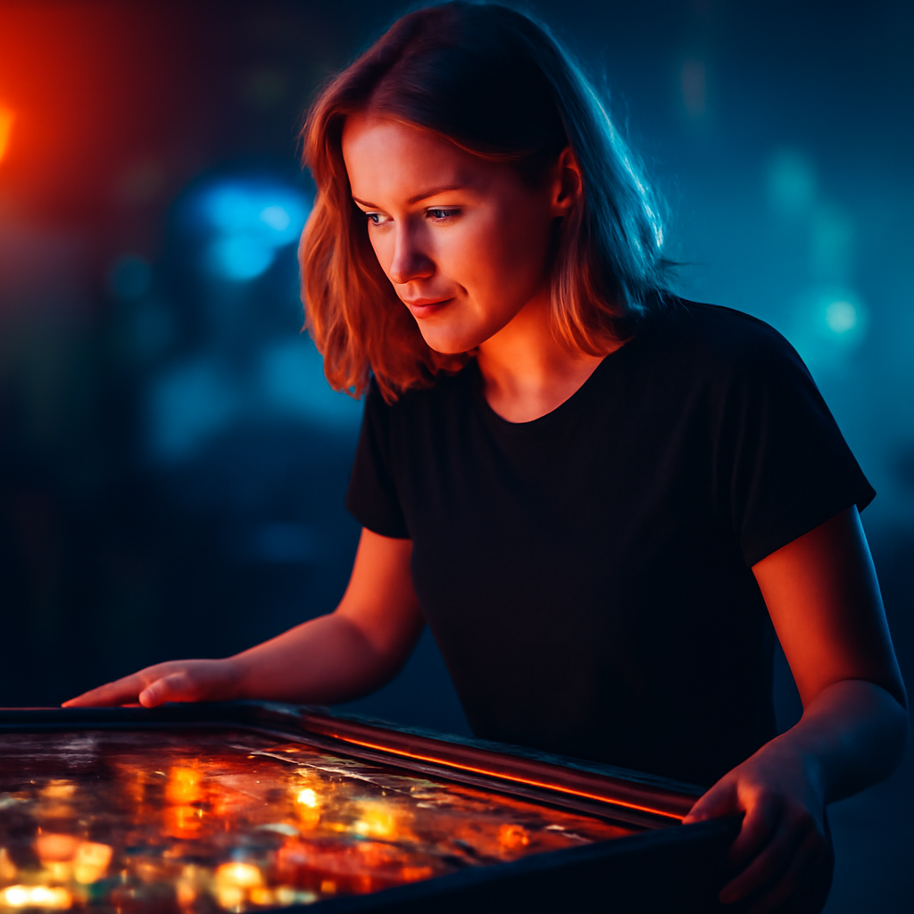 AI-generated editorial illustration for: Retro game pinging, popping and buzzing as new generation has a ball