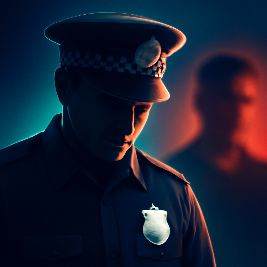 AI-generated editorial illustration for: Constable misled superiors about alleged relationship with known criminal