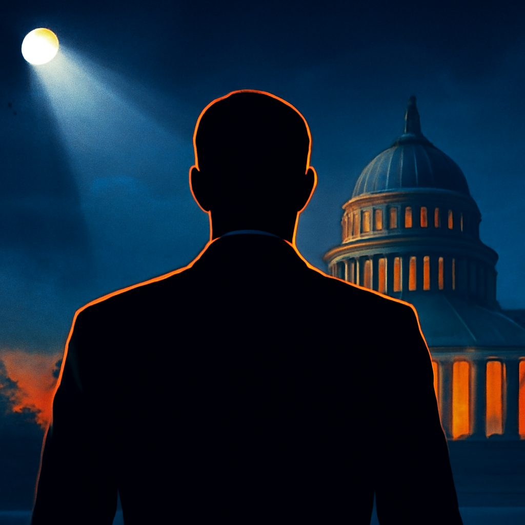 AI-generated editorial illustration for: Another test of presidential power as court halts Trump's White House ballroom