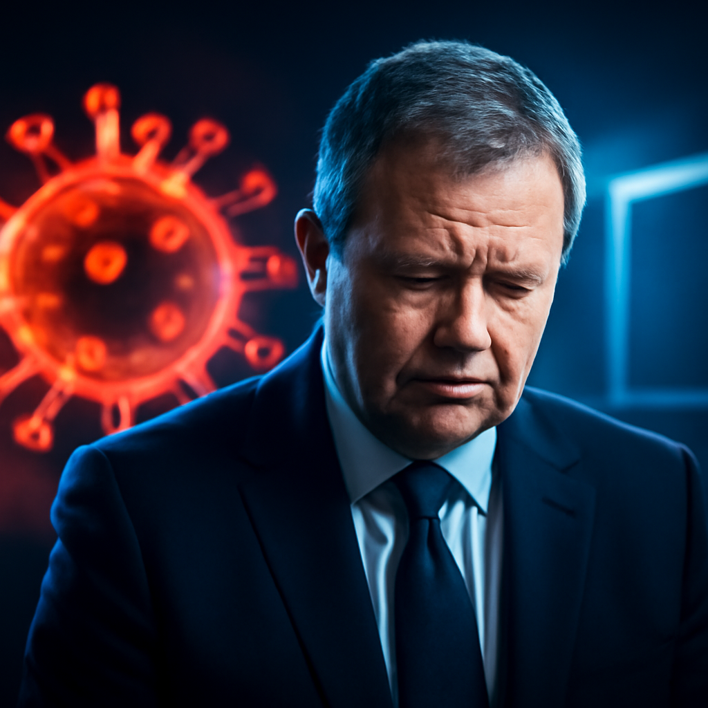 AI-generated editorial illustration for: Senior managers at St Basil’s aged care, where 50 died from Covid, can’t remember it all. Grieving loved ones can’t forget