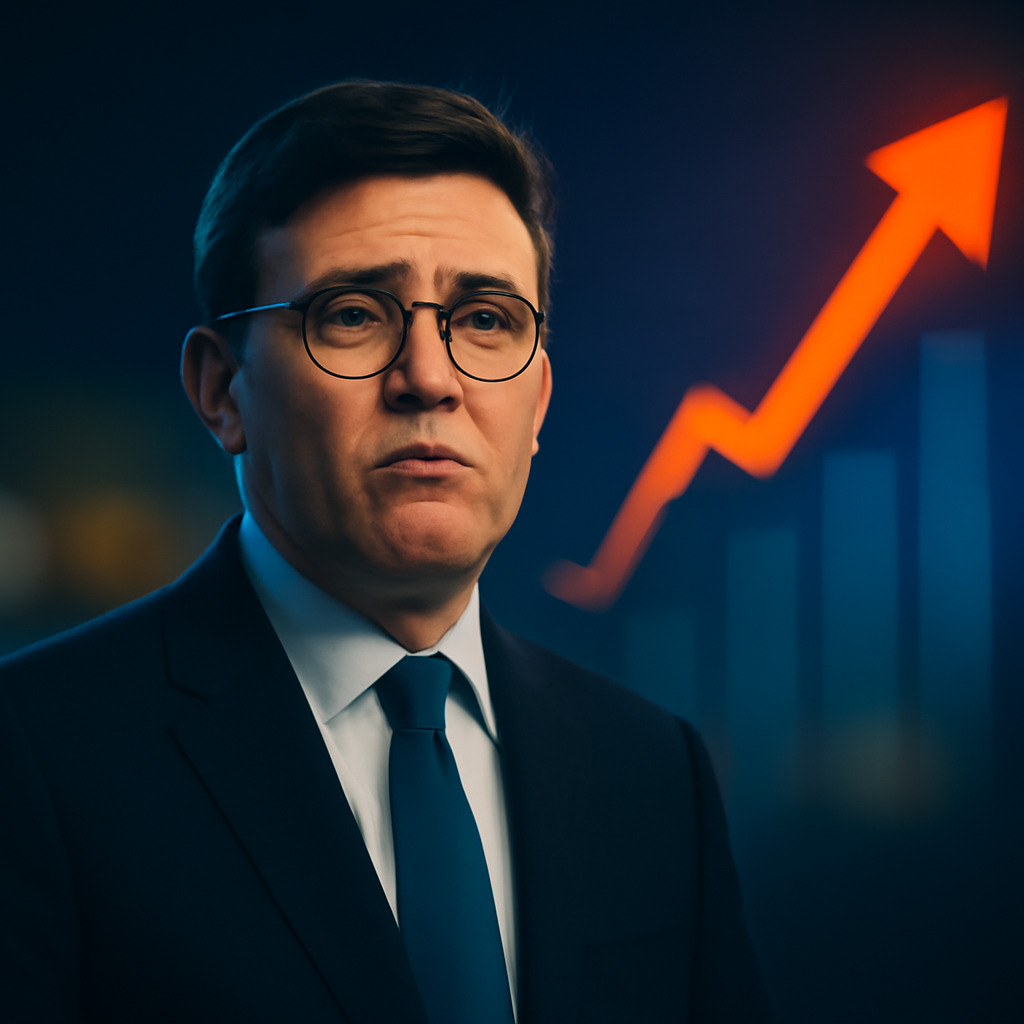 AI-generated editorial illustration for: Andy Burnham to embark on cost of living tour through the UK