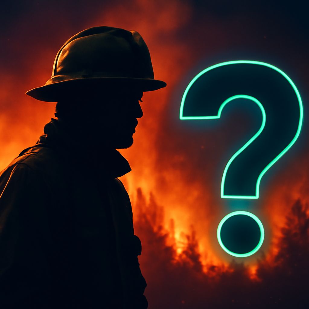 AI-generated editorial illustration for: Hundreds arrested over French wildfires, but who is to blame?