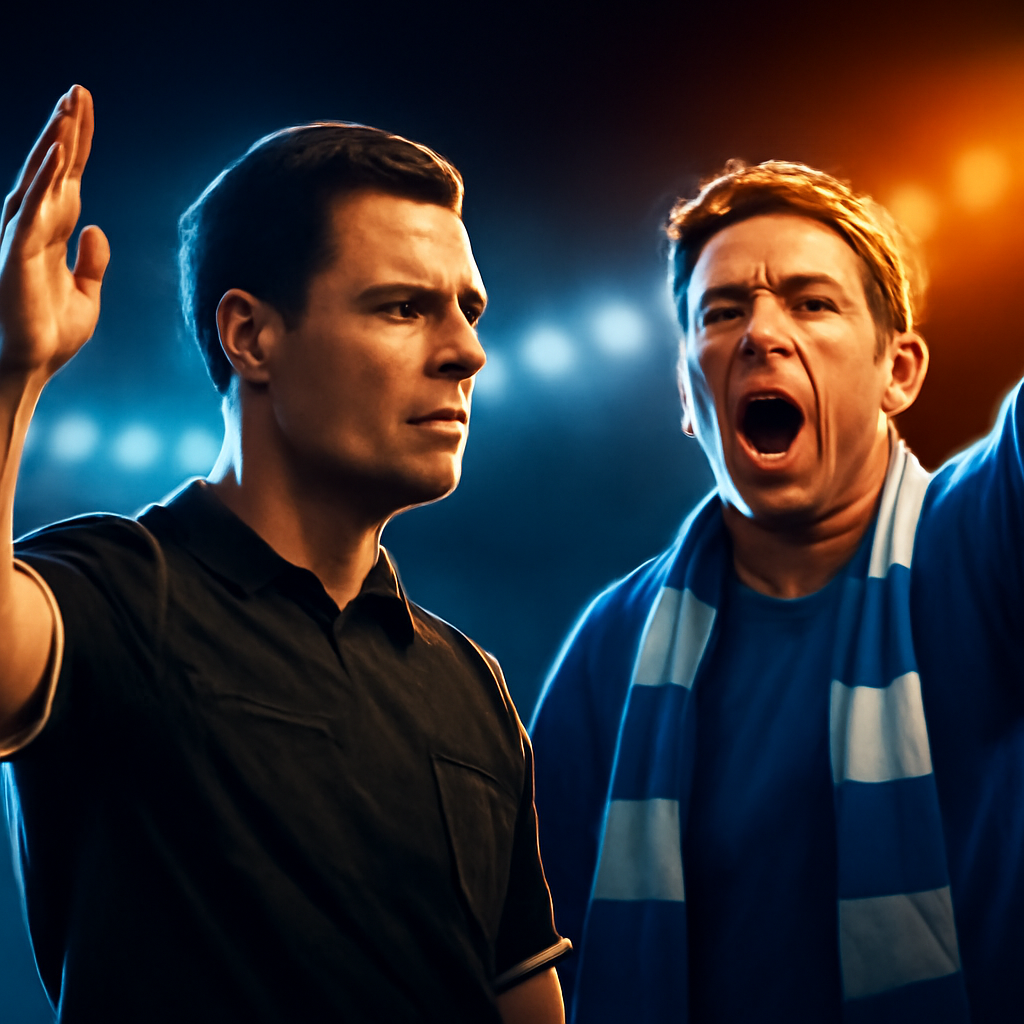 AI-generated editorial illustration for: Grönnings Treffer lässt die Hertha jubeln