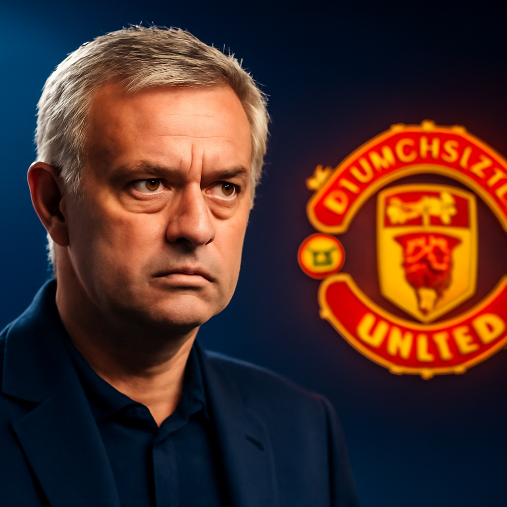 AI-generated editorial illustration for: Mourinho says he agreed to replace Ferguson at Man Utd