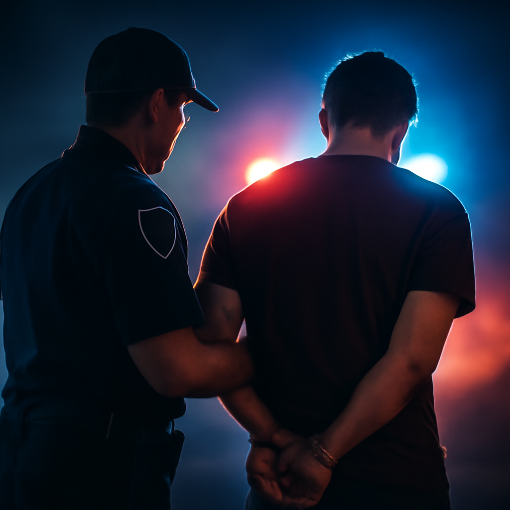 AI-generated editorial illustration for: Man arrested in North West Queensland after reports of shot fired at vehicle