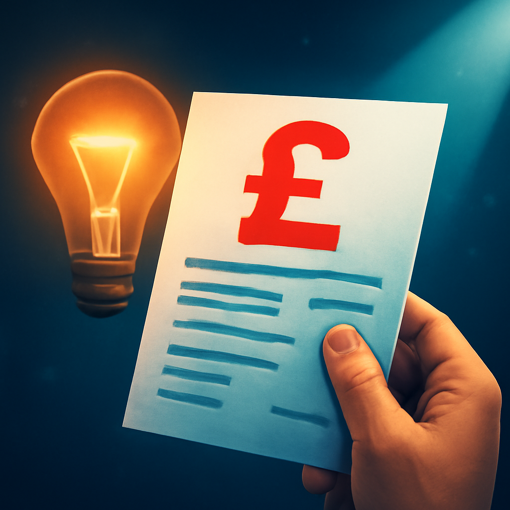 AI-generated editorial illustration for: You could be missing out on £150 off your energy bill - here's how to check