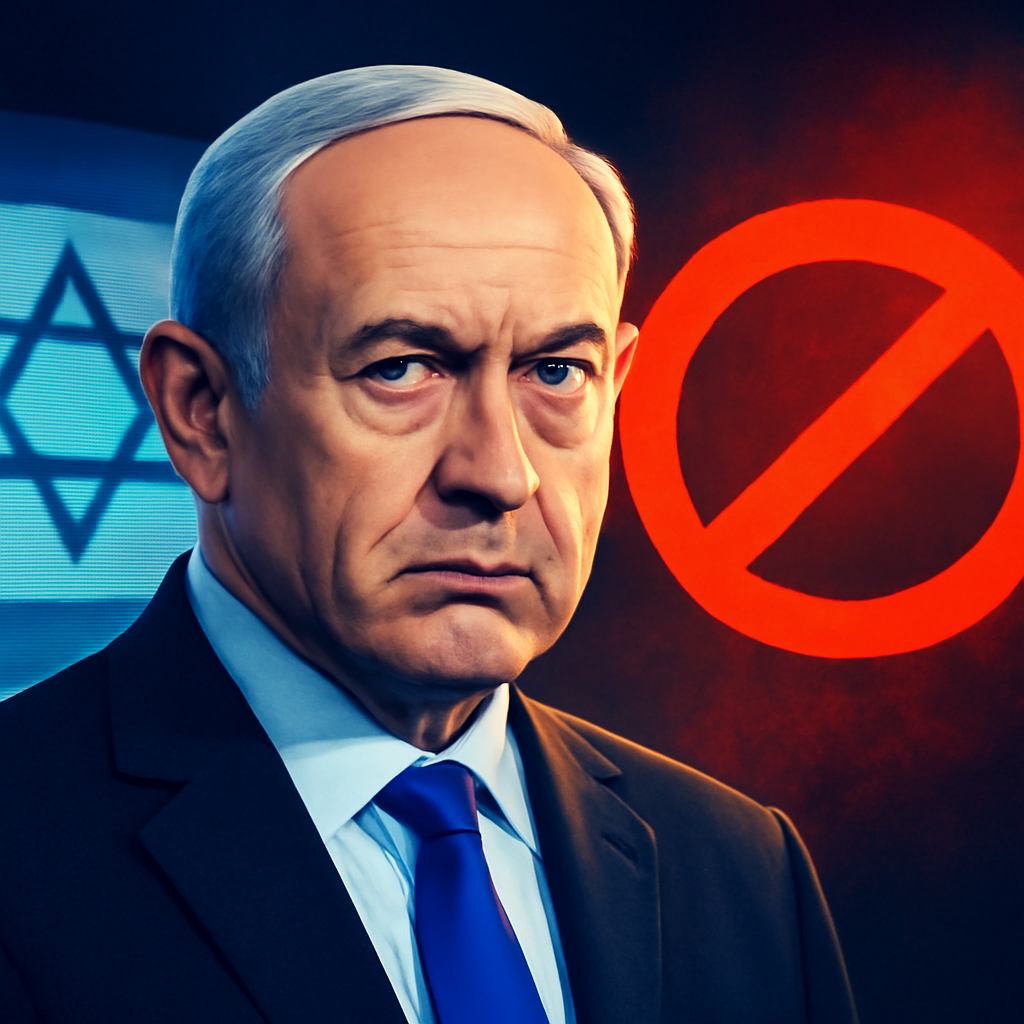 AI-generated editorial illustration for: Netanyahu rejects Trump-backed Gaza peace plan