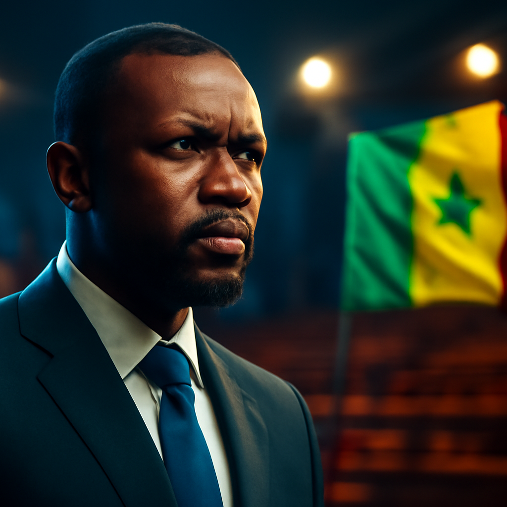 AI-generated editorial illustration for: Sénégal: session parlementaire sur fond de rivalité entre le Premier ministre et le président