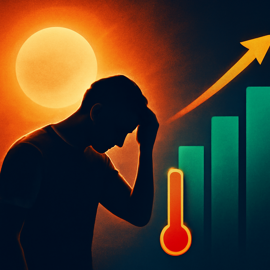 AI-generated editorial illustration for: More weather records as UK heat set to spike again