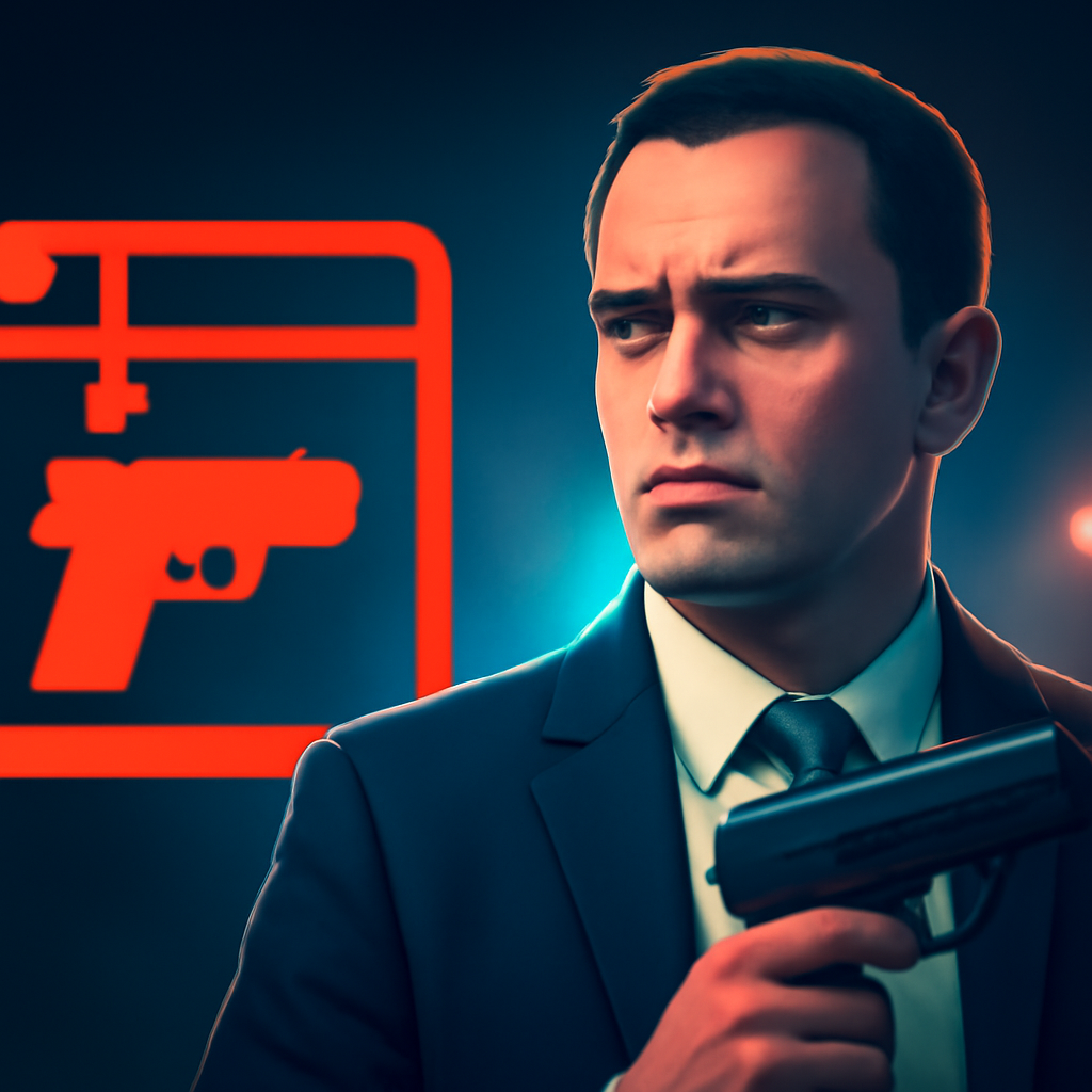 AI-generated editorial illustration for: Solicitor accused of manufacturing illegal 3D-printed firearms