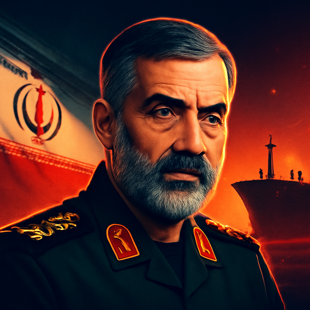 AI-generated editorial illustration for: استهداف "سفينة نقل معدات عسكرية سعودية"، والنفط يصعد بعد إعلان إيران استمرار إغلاق هرمز