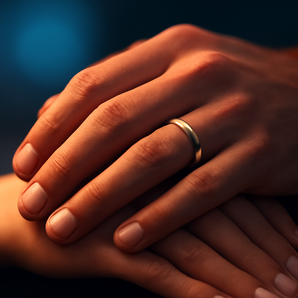 AI-generated editorial illustration for: Cristiano Ronaldo marries long-time partner Georgina Rodríguez