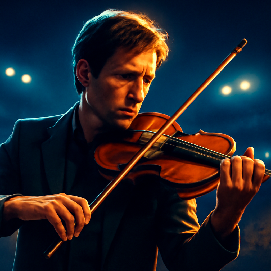 AI-generated editorial illustration for: Andrew Bird takes eclectic compositions to symphony stages