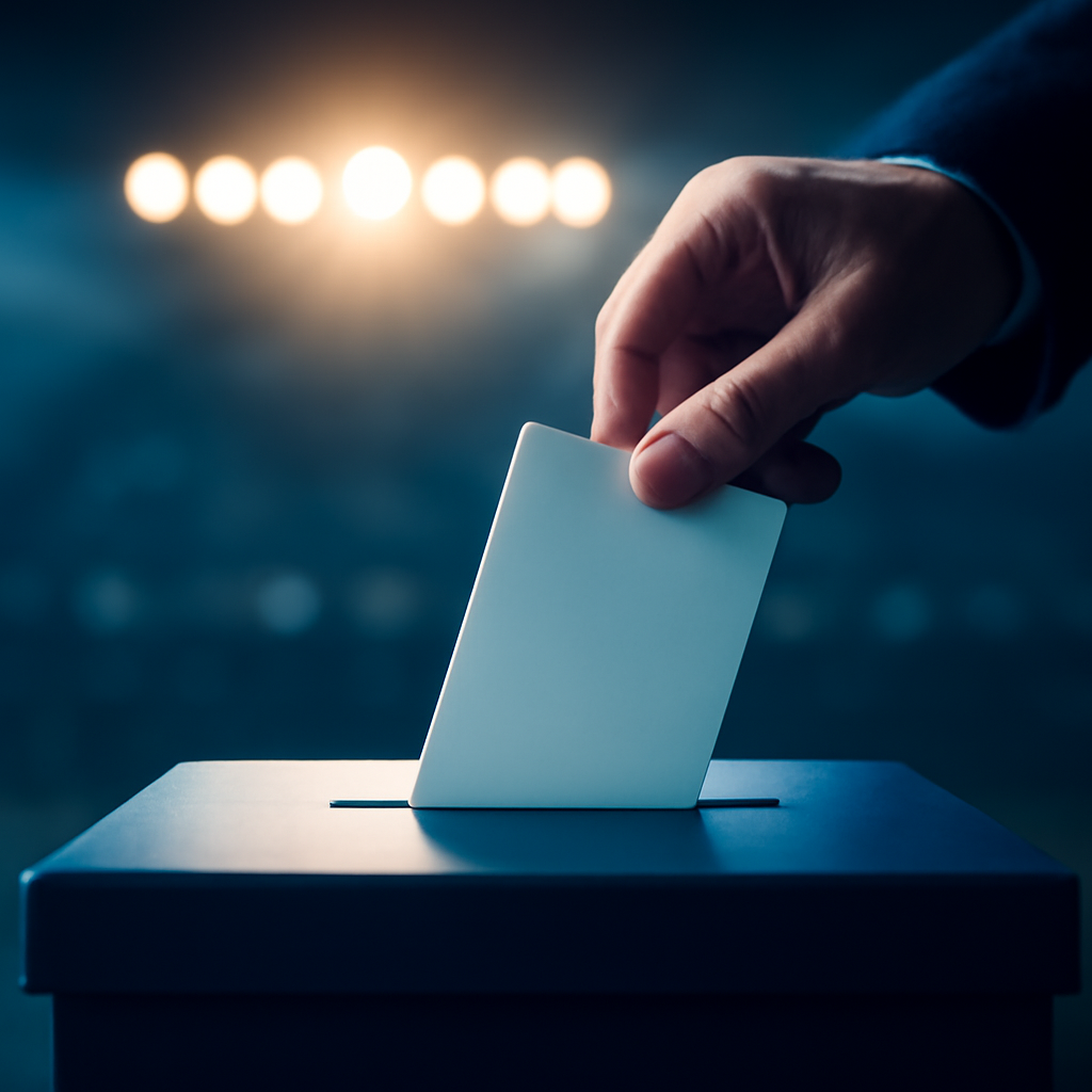 AI-generated editorial illustration for: Watch: Counting under way in Clacton by-election