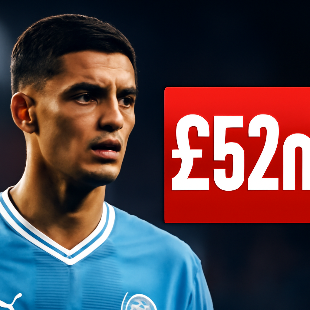 AI-generated editorial illustration for: Man City's Reijnders set for £52m Saudi move